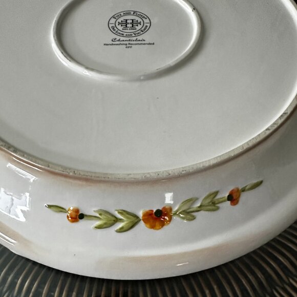 Fitz & Floyd Chanteclair Rooster Ceramic 15" Platter/Bowl - Picture 3 of 6